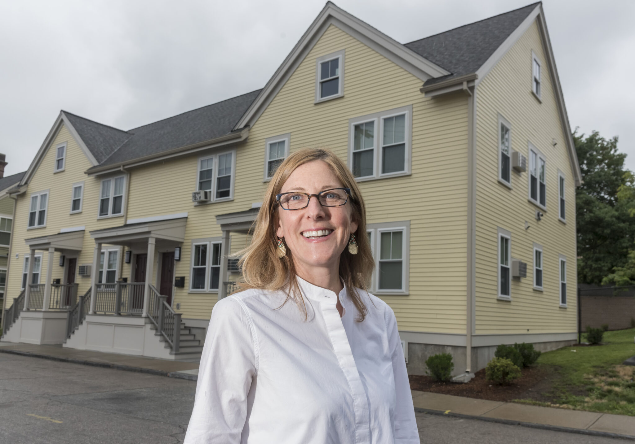 Jennifer Hawkins is executive director of ONE Neighborhood Builders. (Mike Salerno/Rhode Island Current)