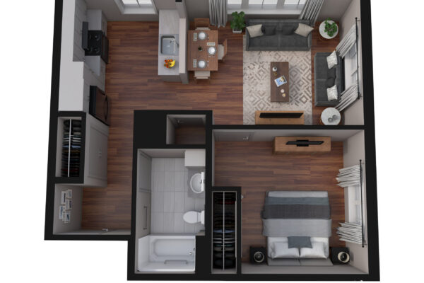 26-0316 Marketing Plans_1 Bed 2nd Floor